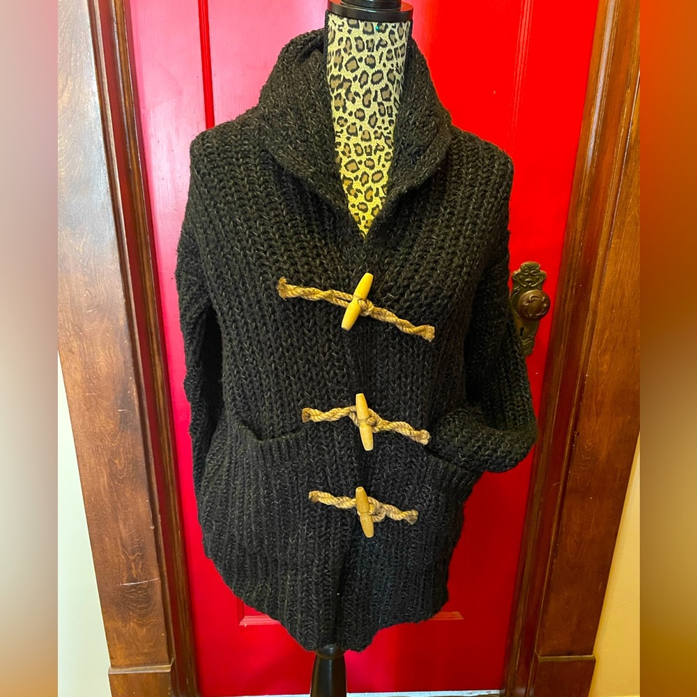 Denim & Supply Ralph Lauren black toggle sweater